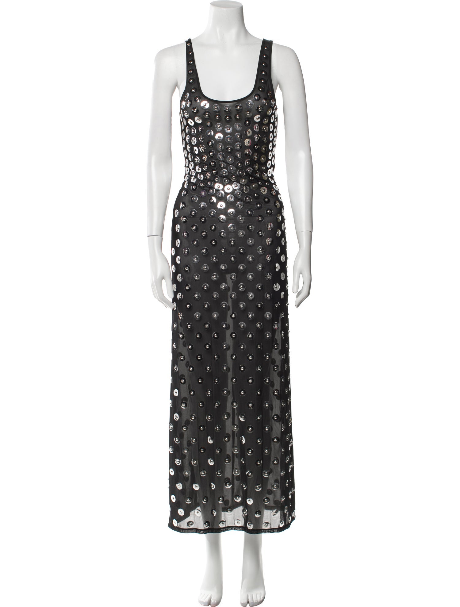 Paco Rabanne Nylon Long Dress