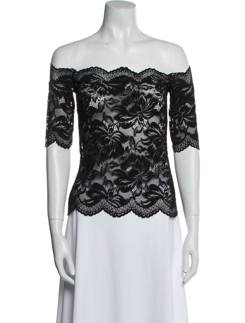 Paco Rabanne Lace Pattern Off-The-Shoulder Top