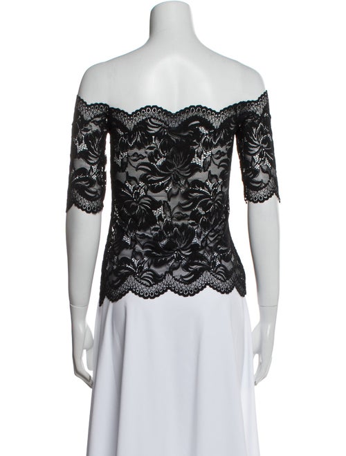 Paco Rabanne Lace Pattern Off-The-Shoulder Top