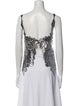Paco Rabanne Lace Pattern Square Neckline Top