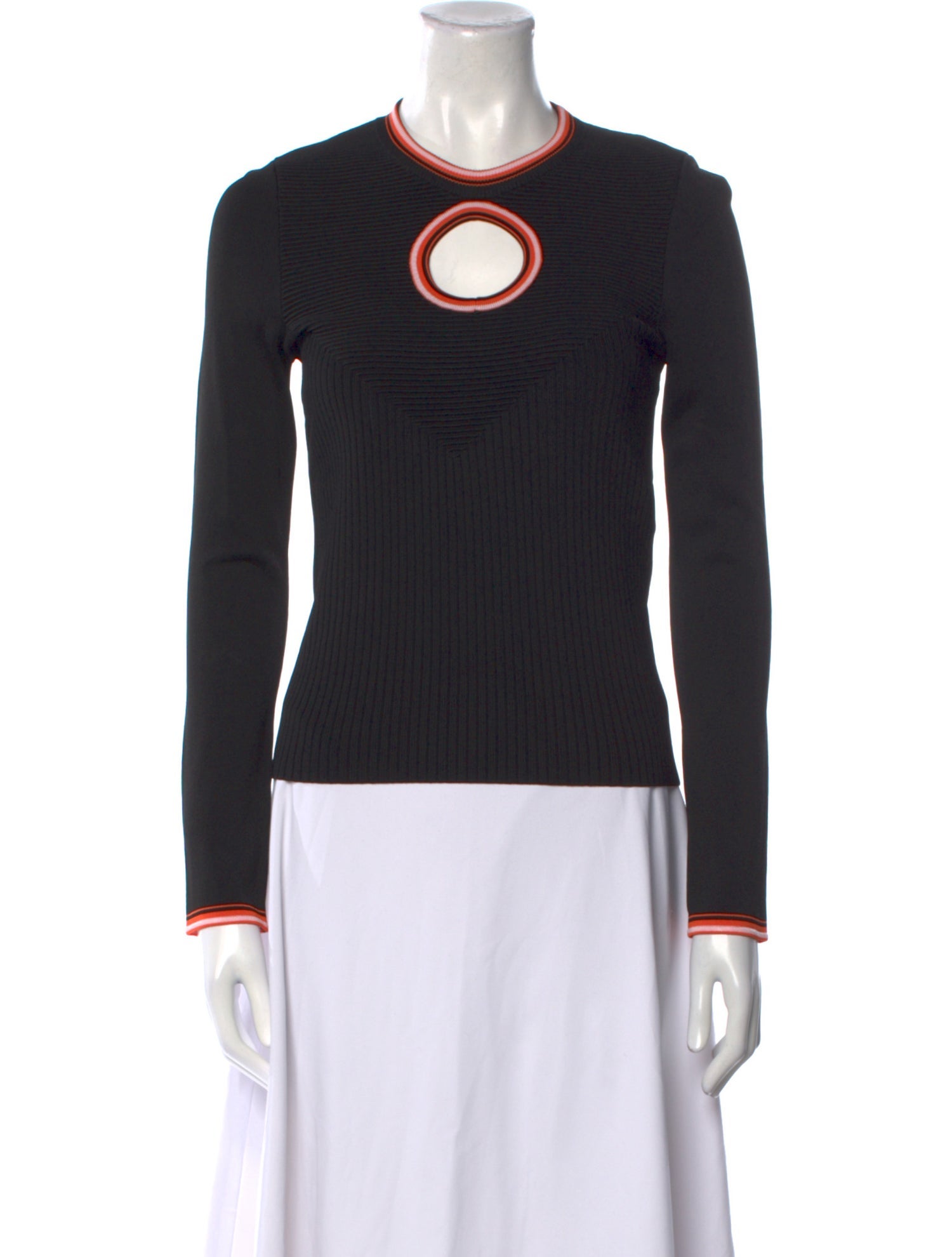 Paco Rabanne Mock Neck Long Sleeve Sweatshirt