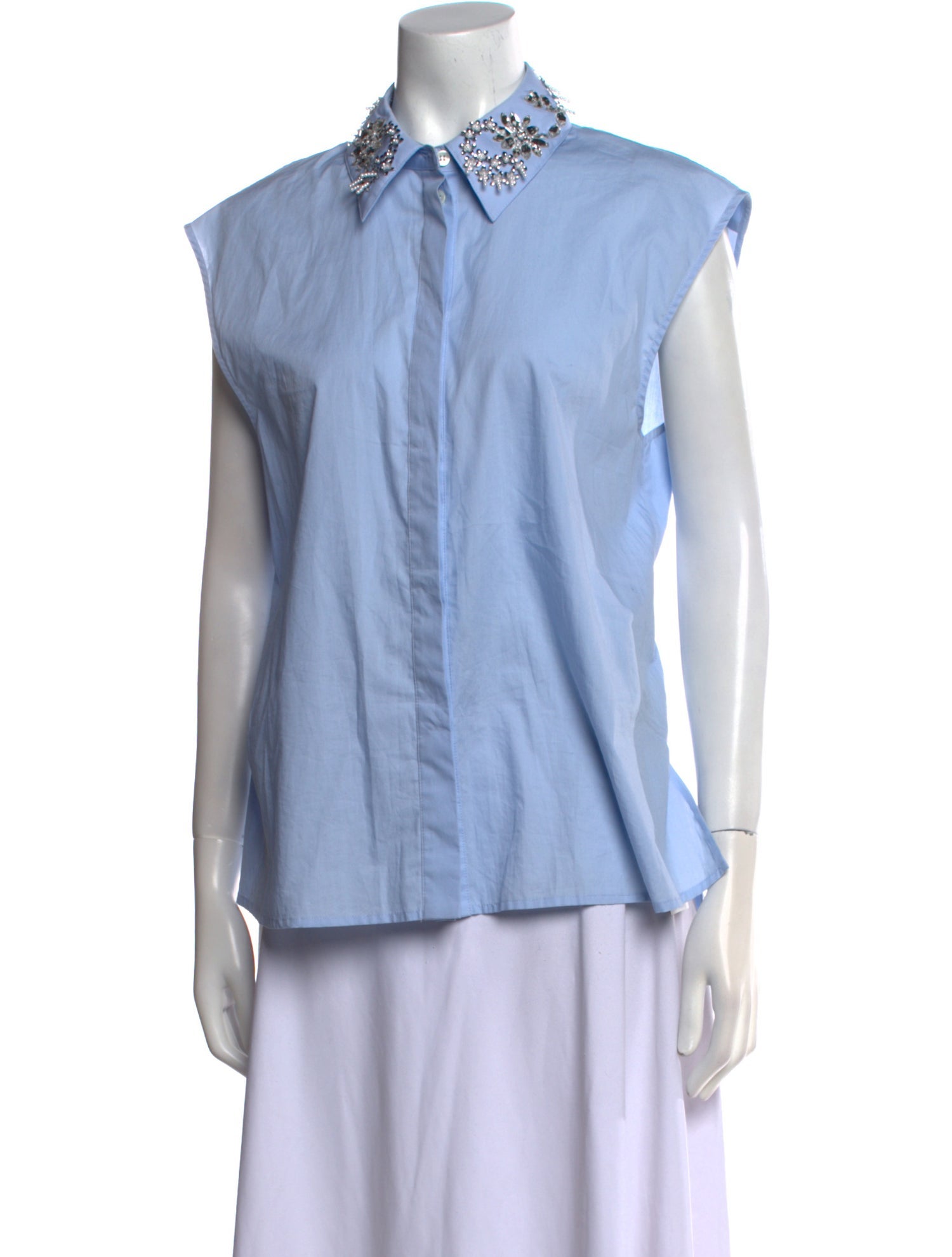 Paco Rabanne Short Sleeve Button-Up Top