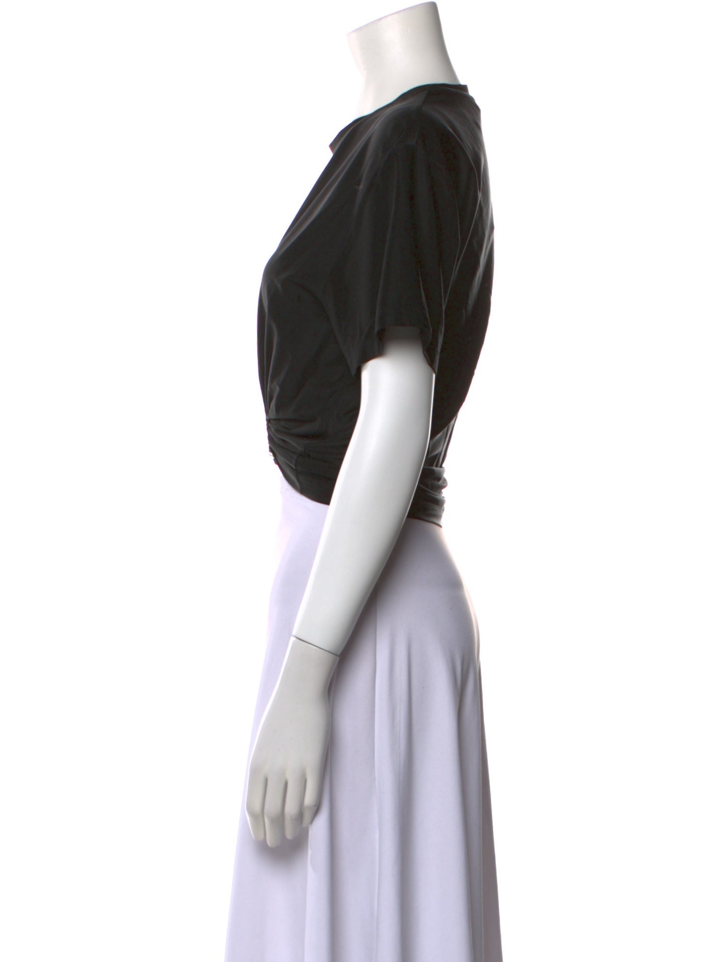 Paco Rabanne Crew Neck Short Sleeve Crop Top