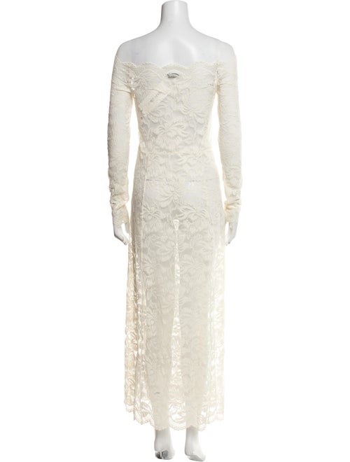 Paco Rabanne Bateau Neckline Long Dress