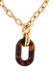 Paco Rabanne Resin XL Link Tartaruga Necklace