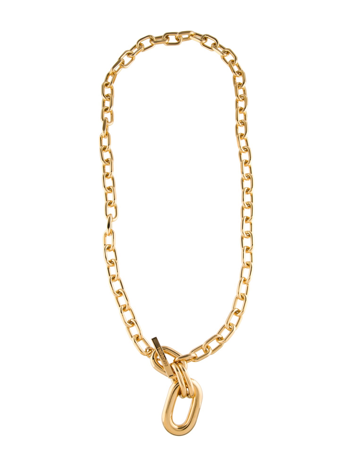 Paco Rabanne Double XL Link Pendant Necklace