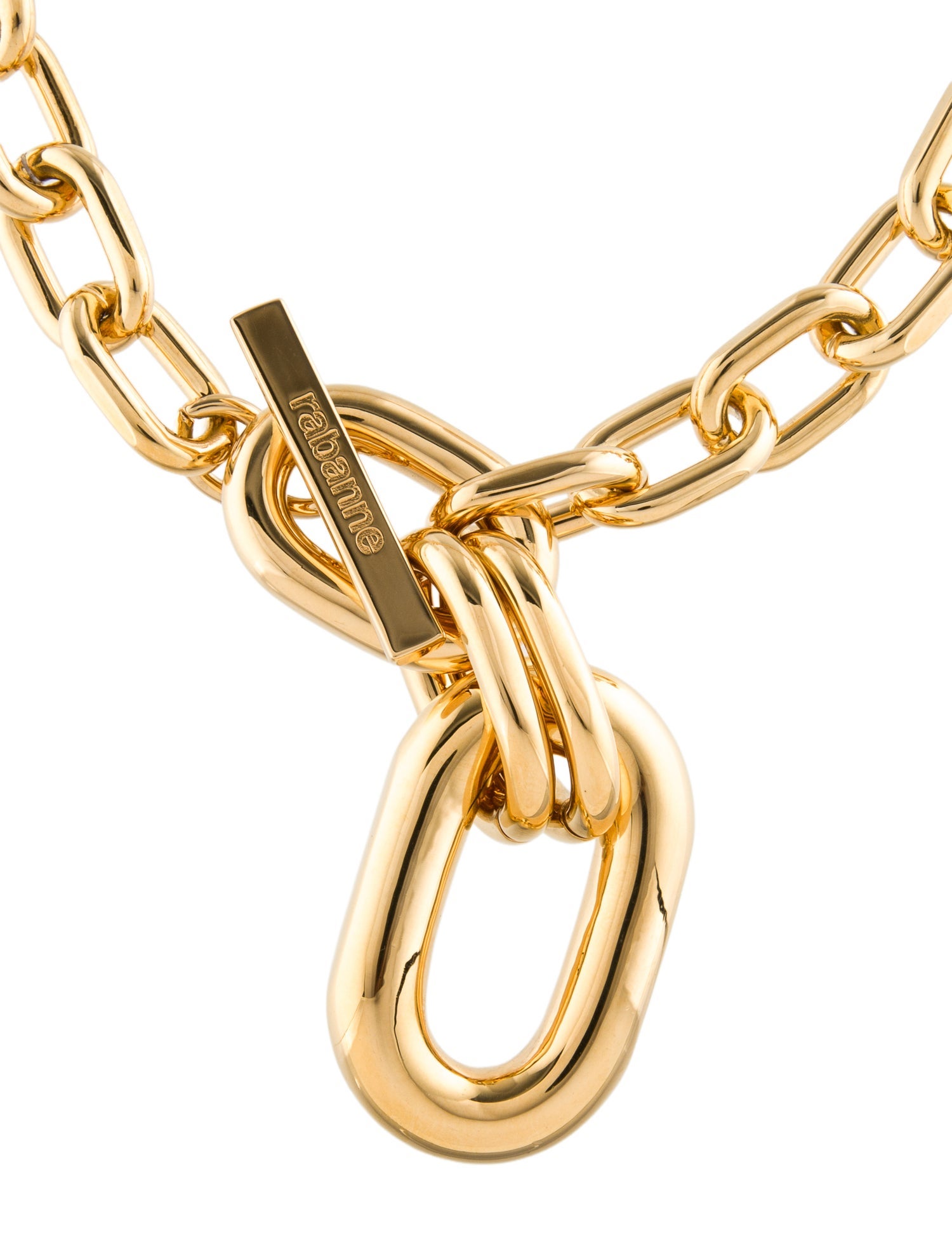Paco Rabanne Double XL Link Pendant Necklace