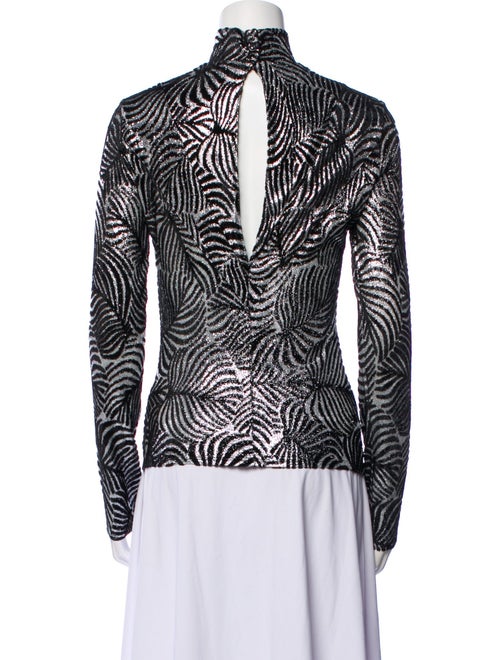 Paco Rabanne Printed Turtleneck Top