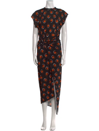 Paco Rabanne Printed Long Dress