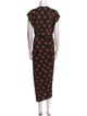 Paco Rabanne Printed Long Dress