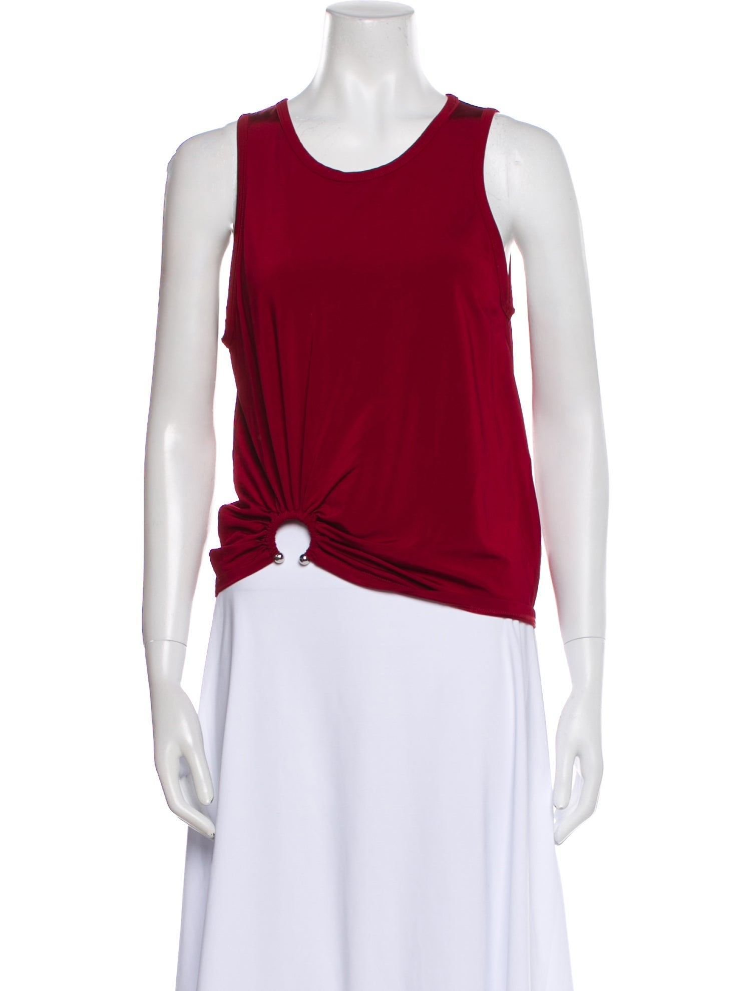 Paco Rabanne Scoop Neck Sleeveless Top