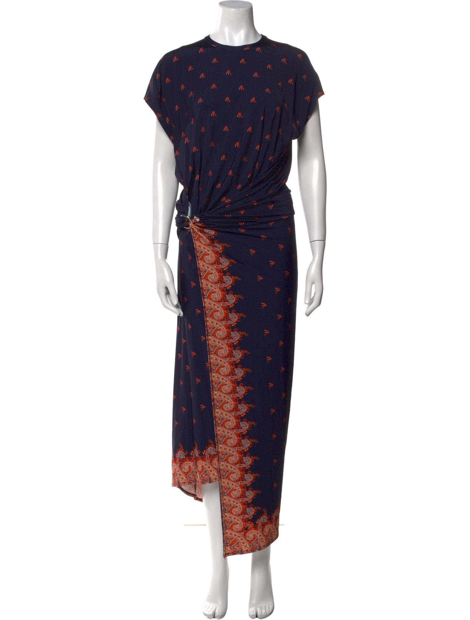 Paco Rabanne Printed Long Dress