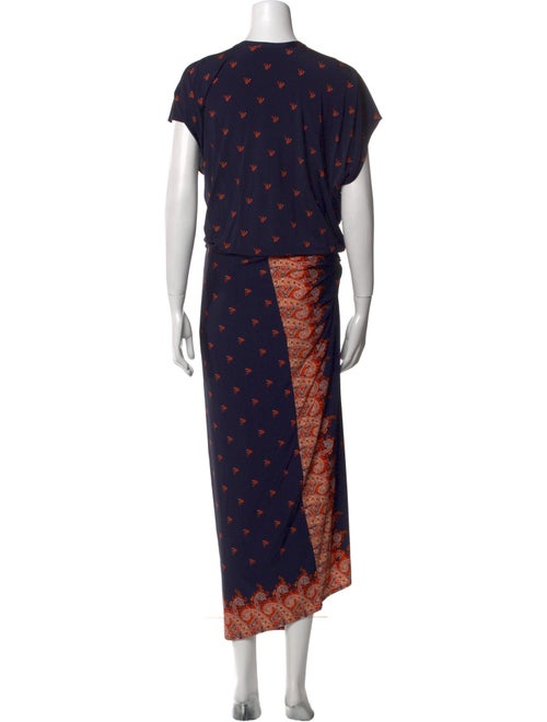 Paco Rabanne Printed Long Dress