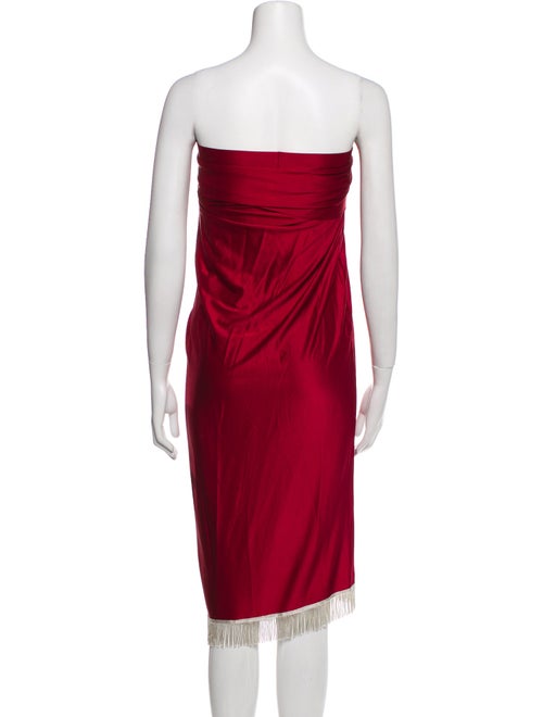 Paco Rabanne Strapless Knee-Length Dress