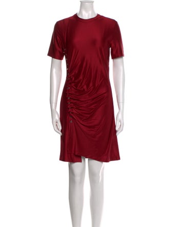 Paco Rabanne Crew Neck Knee-Length Dress