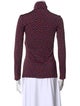 Paco Rabanne Printed Turtleneck Top