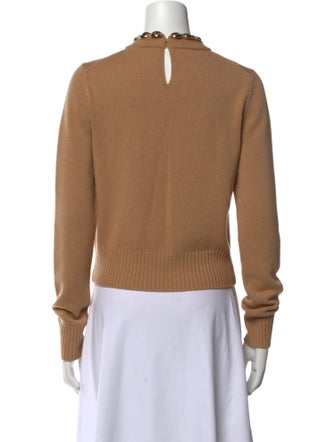 Paco Rabanne Merino Wool Mock Neck Sweater