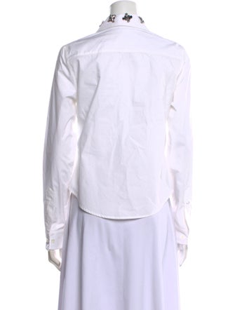Paco Rabanne Long Sleeve Button-Up Top