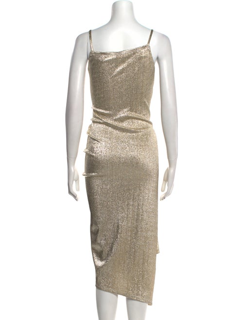 Paco Rabanne Square Neckline Midi Length Dress