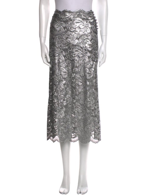 Paco Rabanne Lace Pattern Midi Length Skirt
