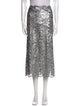Paco Rabanne Lace Pattern Midi Length Skirt