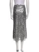 Paco Rabanne Lace Pattern Midi Length Skirt