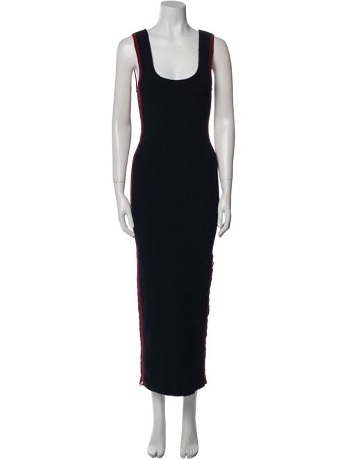 Paco Rabanne Scoop Neck Long Dress