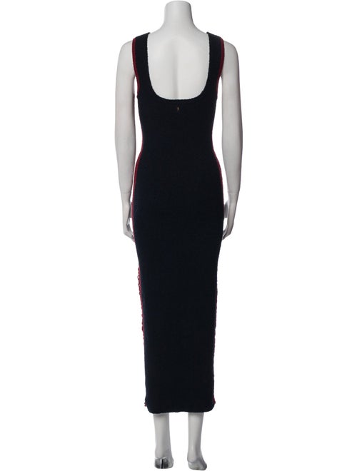Paco Rabanne Scoop Neck Long Dress