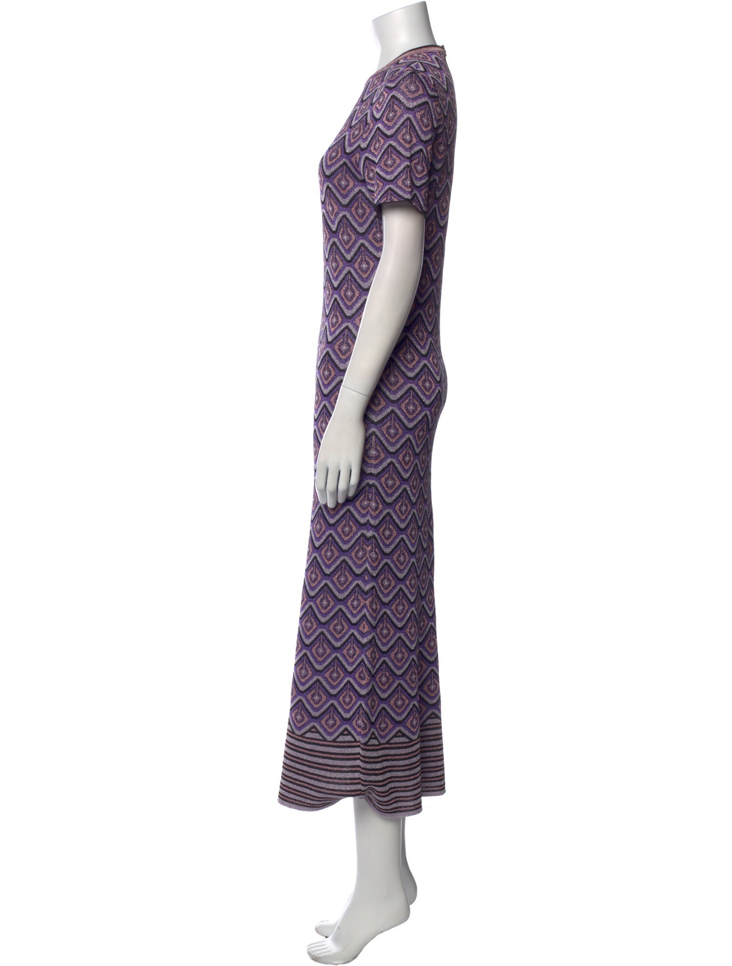 Paco Rabanne Printed Long Dress