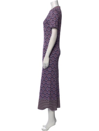 Paco Rabanne Printed Long Dress