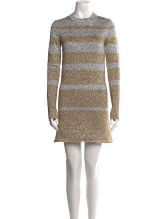Paco Rabanne Striped Mini Dress