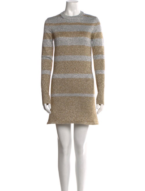 Paco Rabanne Striped Mini Dress
