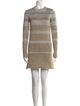 Paco Rabanne Striped Mini Dress