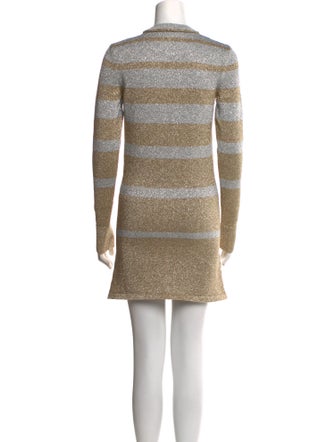 Paco Rabanne Striped Mini Dress