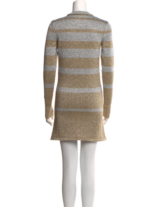 Paco Rabanne Striped Mini Dress