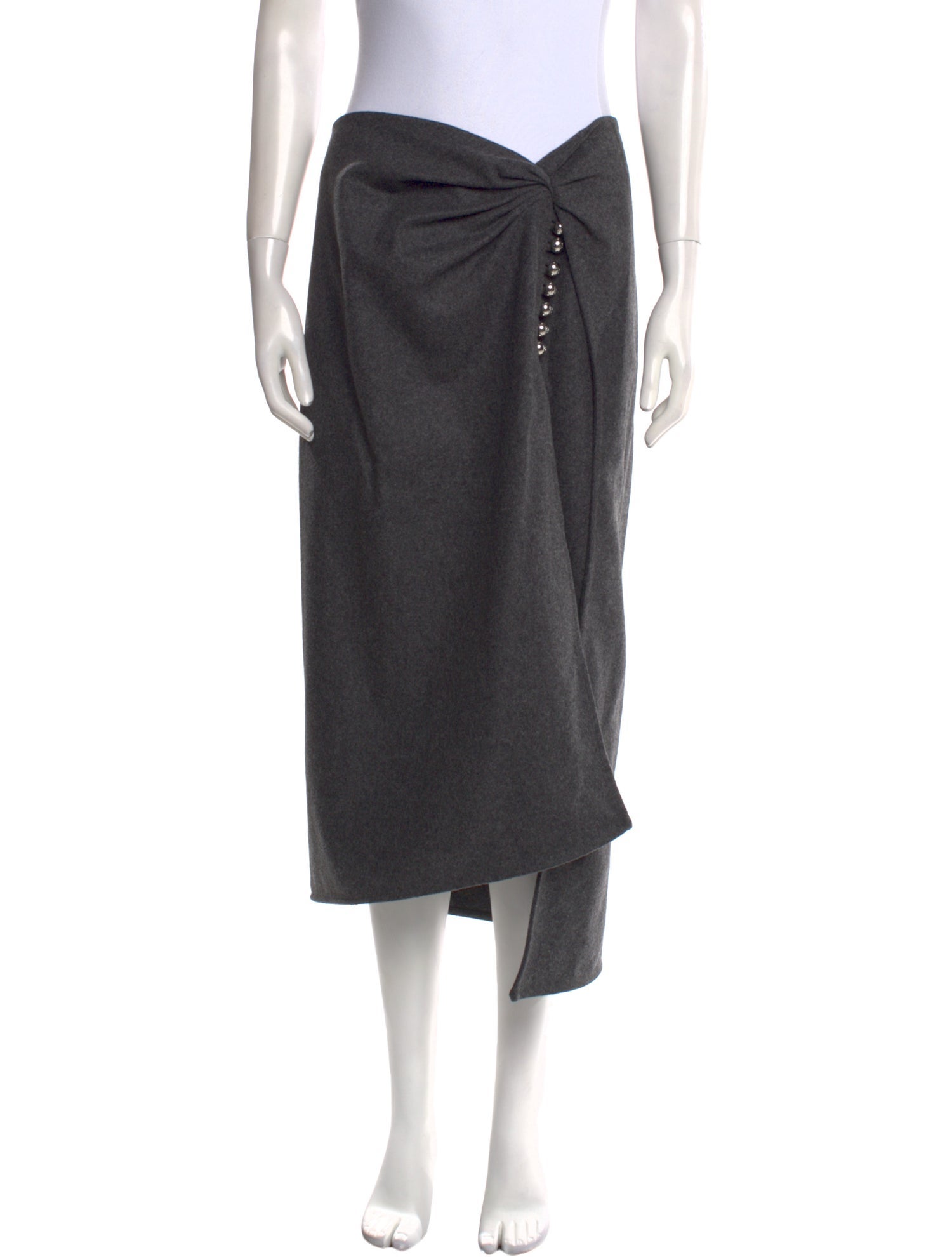 Paco Rabanne Wool Midi Length Skirt w/ Tags