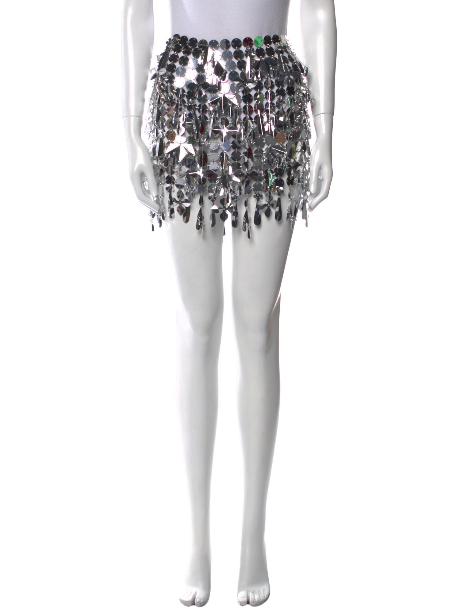 Paco Rabanne Chain-Link Accents Mini Skirt w/ Tags