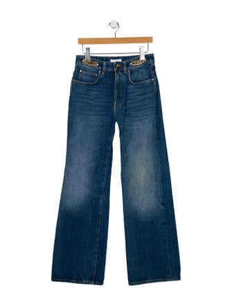 Paco Rabanne High-Rise Wide Leg Jeans