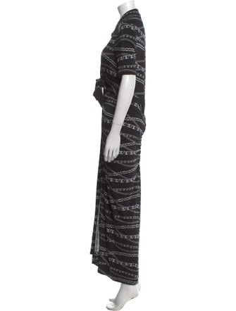 Paco Rabanne Striped Long Dress