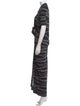 Paco Rabanne Striped Long Dress