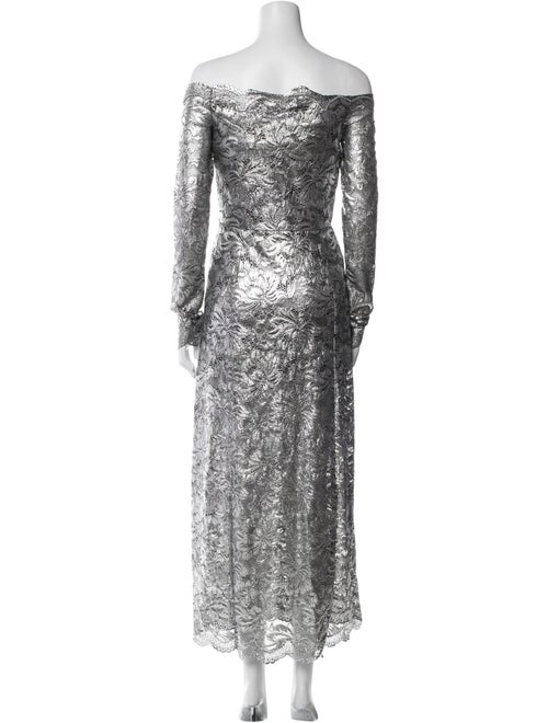 Paco Rabanne Off-The-Shoulder Long Dress