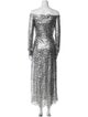 Paco Rabanne Off-The-Shoulder Long Dress