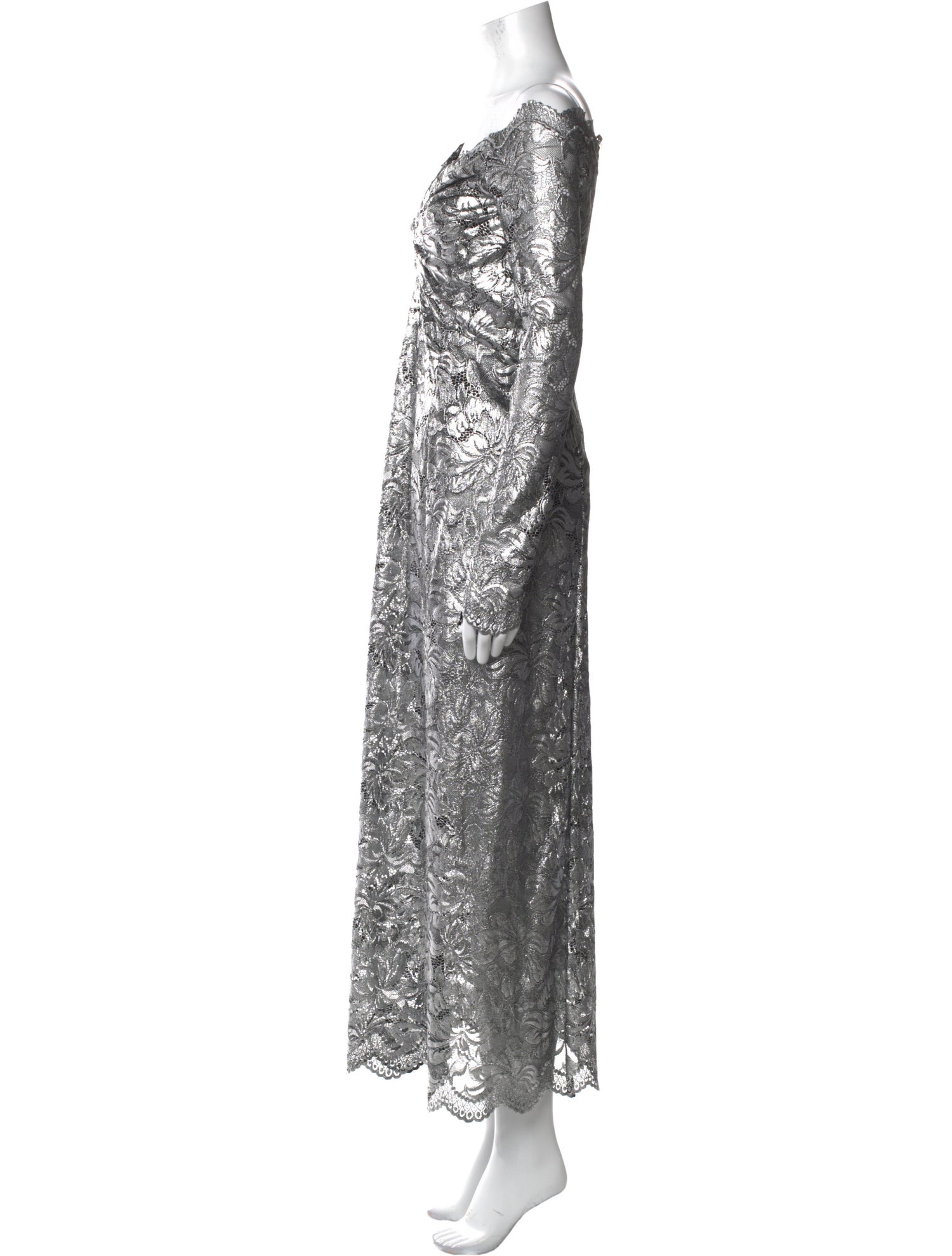 Paco Rabanne V-Neck Long Dress