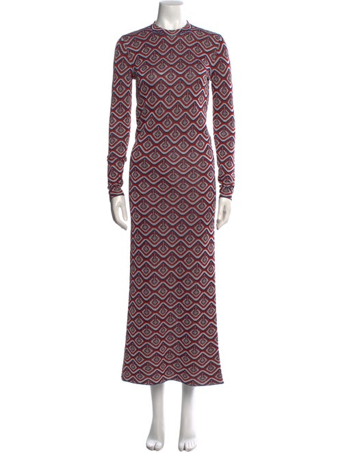 Paco Rabanne Printed Long Dress