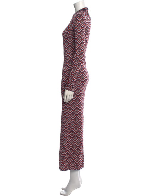 Paco Rabanne Printed Long Dress