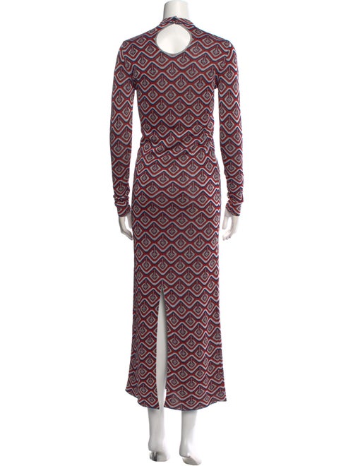 Paco Rabanne Printed Long Dress