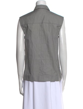 Paco Rabanne Sleeveless Button-Up Top