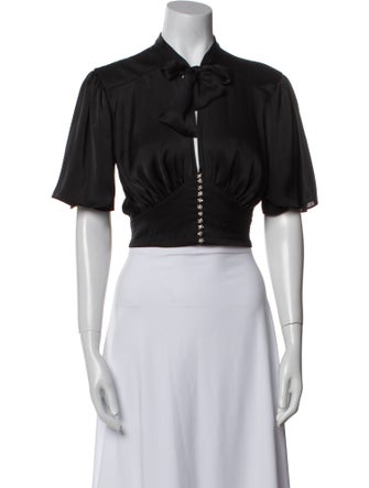 Paco Rabanne Short Sleeve Crop Top