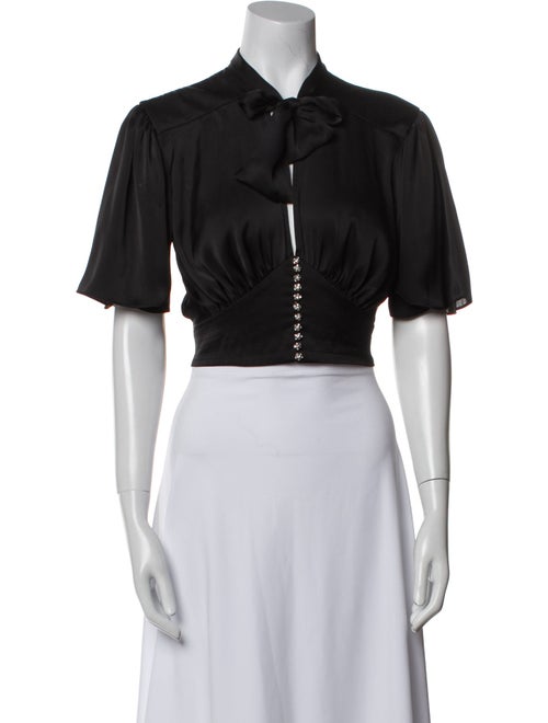 Paco Rabanne Short Sleeve Crop Top