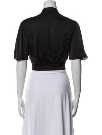 Paco Rabanne Short Sleeve Crop Top